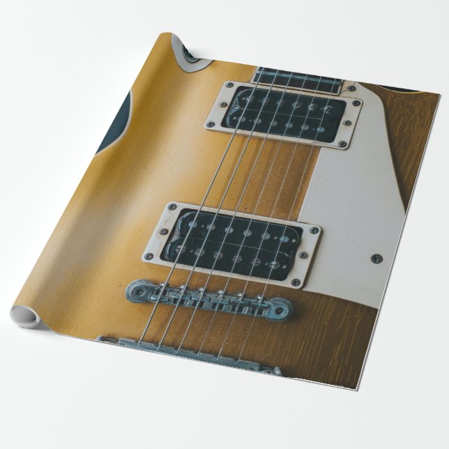 Papier Cadeau Guitare acoustique géniale (Déroulé)