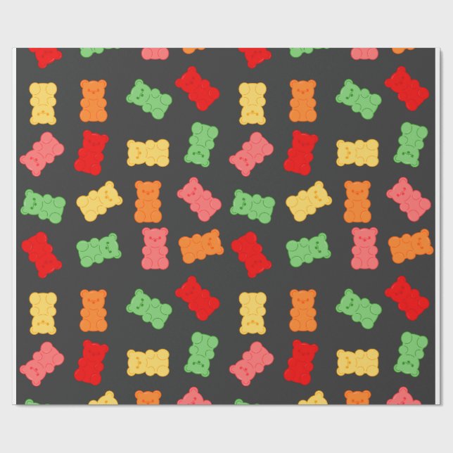 Papier Cadeau Gummy Bear Wrapping Paper (Plat)
