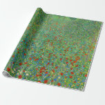 Papier Cadeau Gustav Klimt - Champ de pavot<br><div class="desc">Champ de pavot / Champ de pavots - Gustav Klimt,  Huile sur toile,  1907</div>