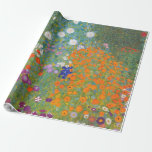 Papier Cadeau Gustav Klimt Fleur Jardin Cottage Nature<br><div class="desc">Un beau tableau de jardin - c'est un tableau classique de Gustav Klimt,  appelé Cottage Garden,  ou Bauergarten,  1907,  qui est un gros plan d'un jardin fleuri,  un tableau floral coloré.</div>