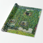 Papier Cadeau Gustav Klimt - La Maison de Guardaboschi<br><div class="desc">Maison de Guardaboschi / Maison à Weissenbach du lac Attersee - Gustav Klimt,  Huile sur toile,  1912</div>