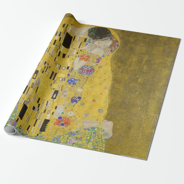 Papier Cadeau Gustav Klimt - Le baiser (Déroulé)