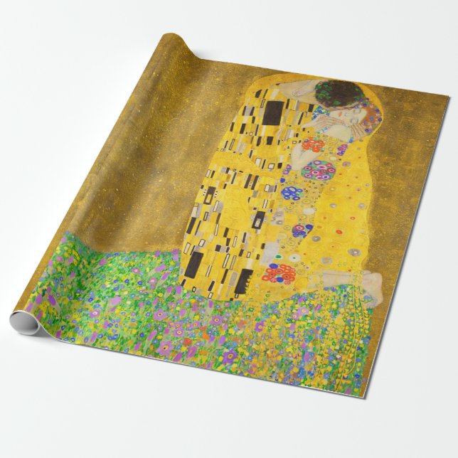Papier Cadeau Gustav Klimt Le Beau Art Du Baiser (Déroulé)