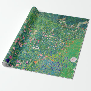 Papier Cadeau Gustav Klimt - Paysage du jardin italien