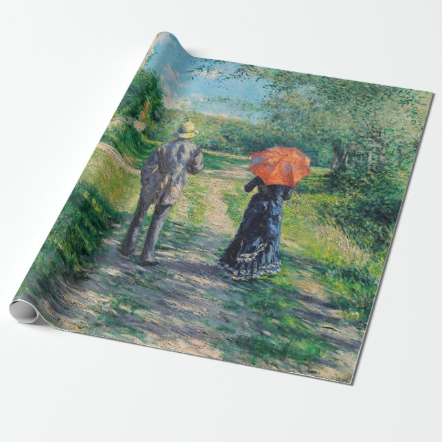 Papier Cadeau Gustave Caillebotte - Le Chemin montant (Déroulé)