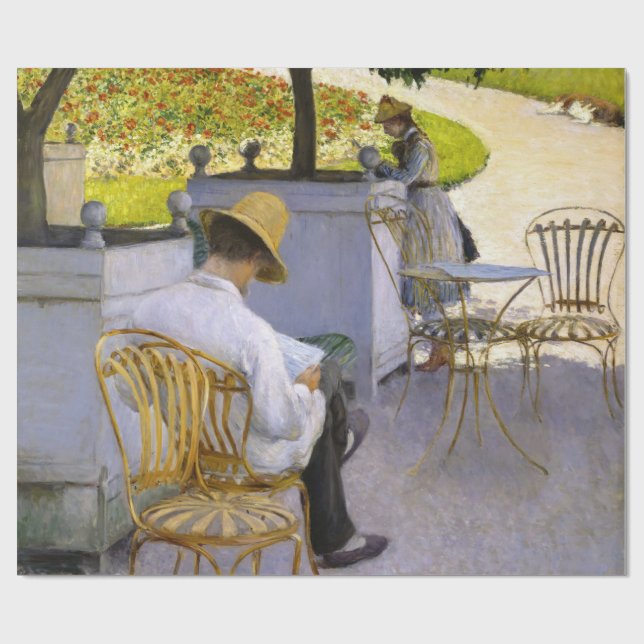 Papier Cadeau Gustave Caillebotte - Les Orangers (Plat)