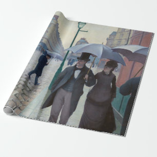 Papier Cadeau Gustave Caillebotte - Rue de Paris, temps de pluie