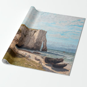 Papier Cadeau Gustave Courbet - Falaises à Etretat après la temp