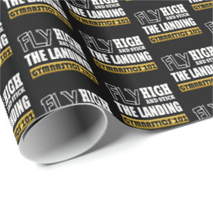 Papier Cadeau Gymnastique 101 Fly High - Bar Gymnaste