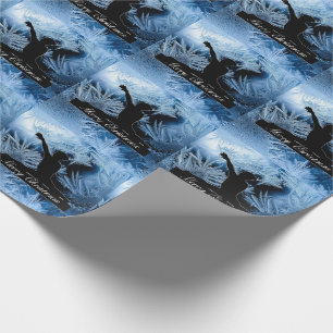 Papier Cadeau Gymnastique "Joyeux Noël" Poudre congelée