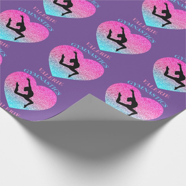 Papier Cadeau Gymnastique Leap Purple (Coin)