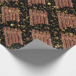 Papier Cadeau Habana Cigar Vip Luxe Cubain Or