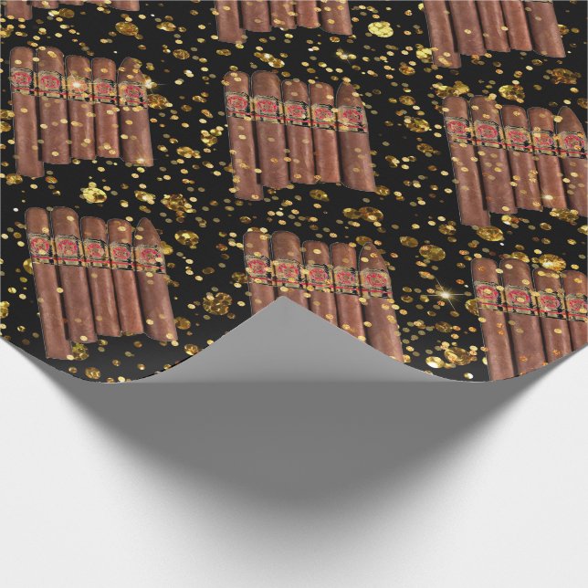 Papier Cadeau Habana Cigar Vip Luxe Cubain Or (Coin)