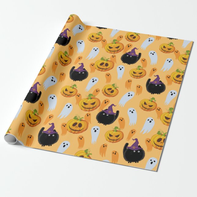 Papier Cadeau Halloween (Déroulé)