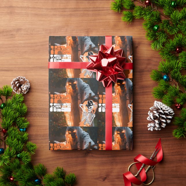 Papier Cadeau Halloween  (Cadeau de vacances)