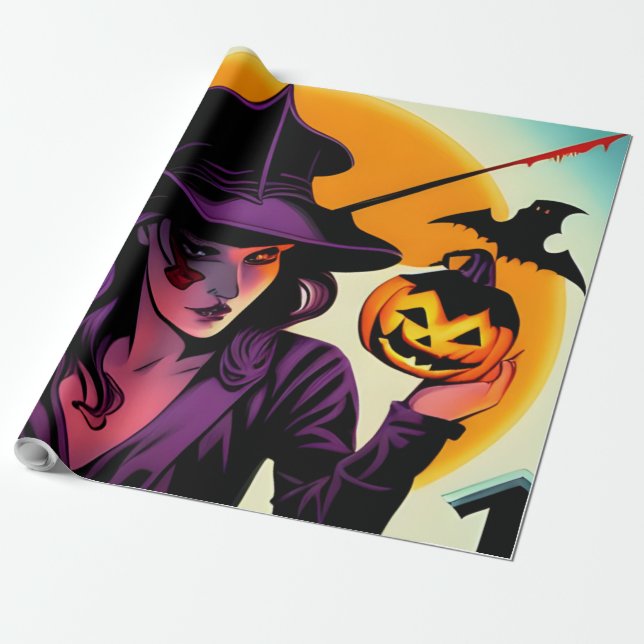 Papier Cadeau Halloween (Déroulé)