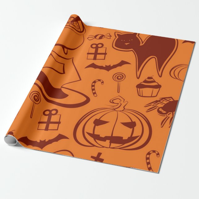 Papier Cadeau Halloween (Déroulé)