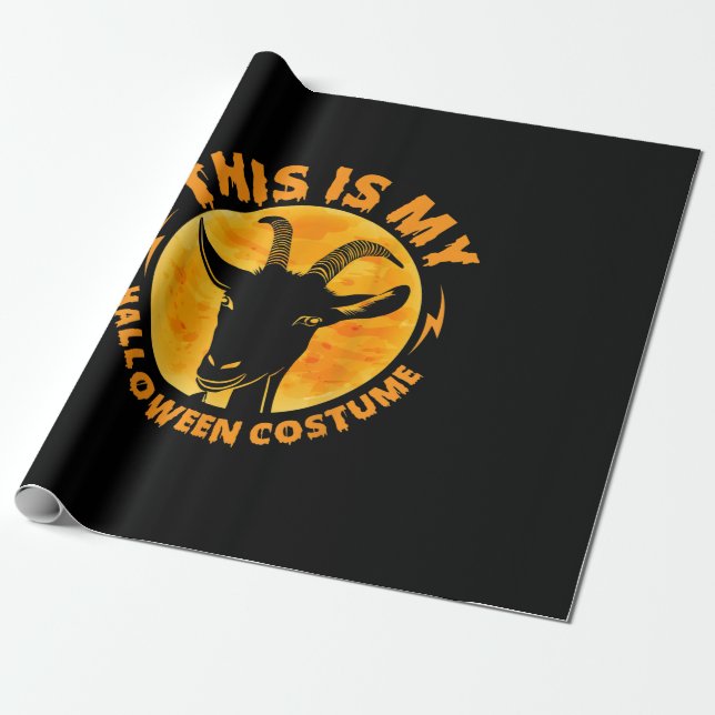Papier Cadeau Halloween Goat Costumes (Déroulé)