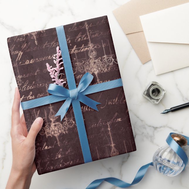 Papier Cadeau Halloween gothique rose (Cadeaux)