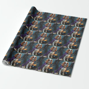 Papier Cadeau Halloween lunique Cavalier King Charles Spaniel