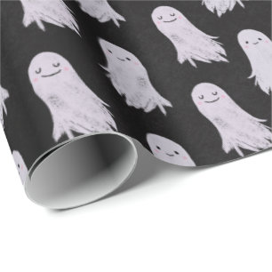 Papier Cadeau Halloween Motif de Cute Ghosts