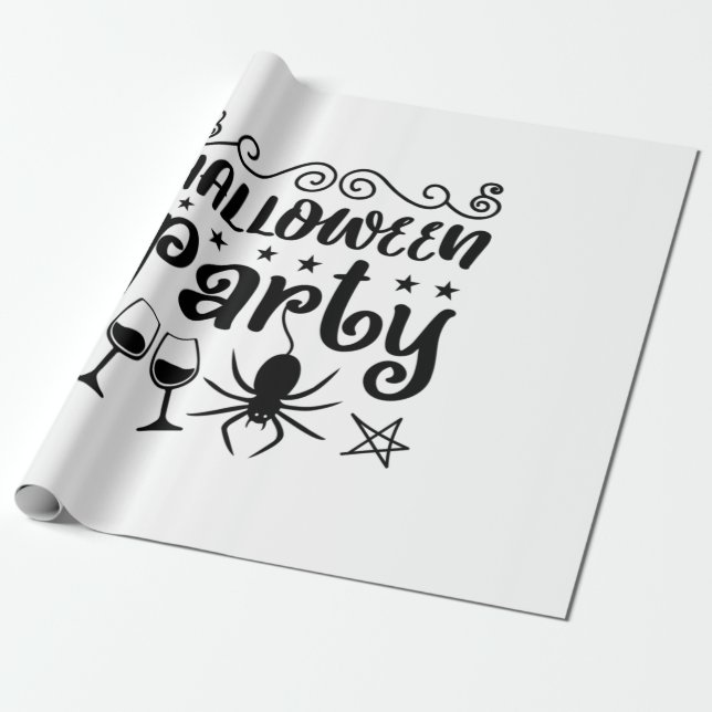 Papier Cadeau Halloween Party Birthday (Déroulé)