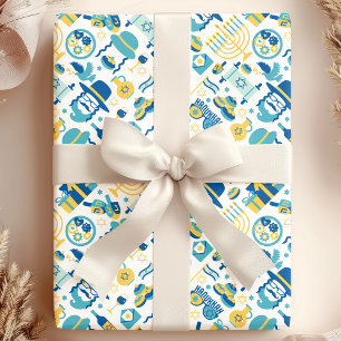 Papier Cadeau Hanukkah juif Sukkot motif drôle mignon