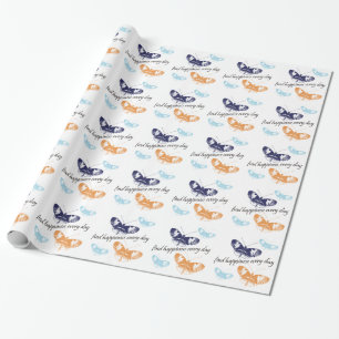 Papier Cadeau Happinss Butterflies