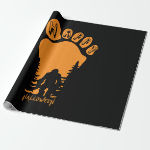 Papier Cadeau Happy Big Foot Halloween
