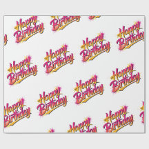 Happy Birthday Wrapping Paper