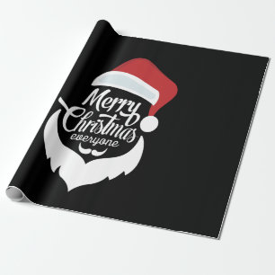Papier Cadeau Happy Christmas Santa Claus Say Merry Christmas