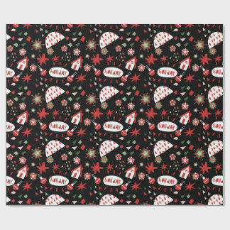 Papier Cadeau Happy Christmas X-mas Gift wrap