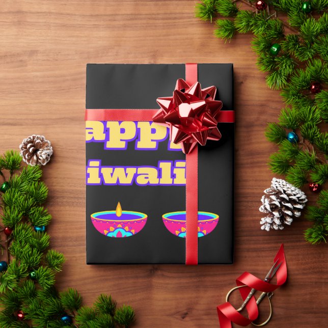 Papier Cadeau Happy Diwali (Papier à emballer) (Cadeau de vacances)