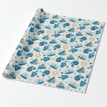 Papier Cadeau Happy Hanoukka Wrapper Paper<br><div class="desc">Enveloppez vos cadeaux Hanoukka dans un style fantaisiste avec cette enveloppe-cadeau à motif Chanukah. Menorahs, Dreidels, Cadeaux et autres dansent joyeusement à travers ce mignon motif ... c'est aussi lumineux et gai que la fête elle-même. Tout le monde sur votre liste de cadeaux sera séduit par ce motif doux et...</div>