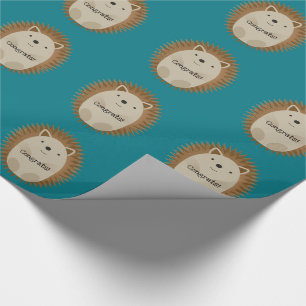 Papier Cadeau Happy Hedgehog