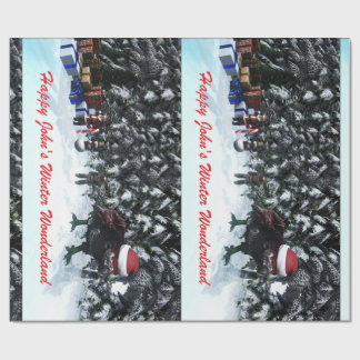 Papier cadeau Happy John's Winter Wonderland