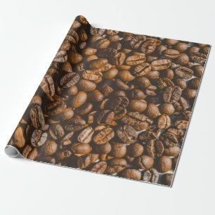 Papier Cadeau Haricots Brown au café