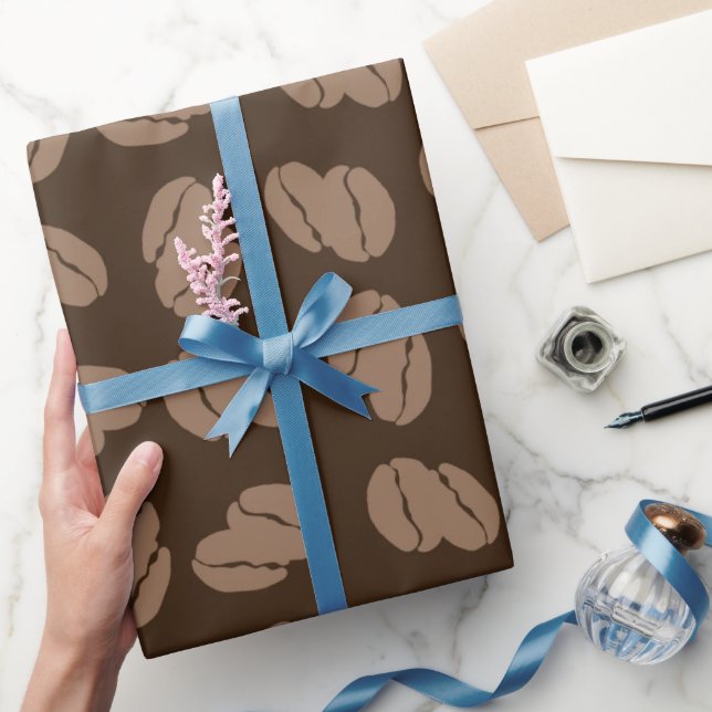 Papier Cadeau Haricots de café torréfiés (Cadeaux)