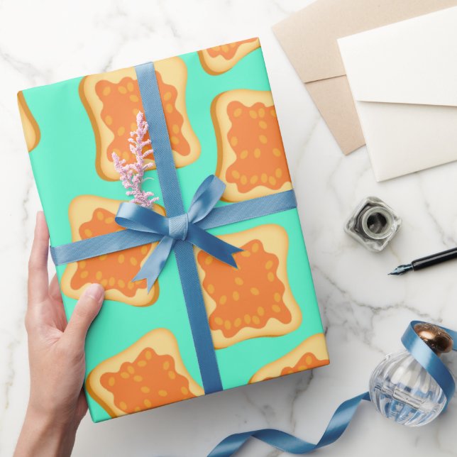 Papier Cadeau Haricots sur Toast Funny Petit déjeuner à motif (Cadeaux)