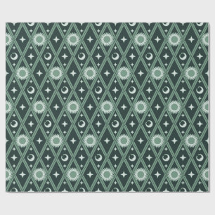 Papier Cadeau Harlequin céleste gras (Nébuleuse cosmique)