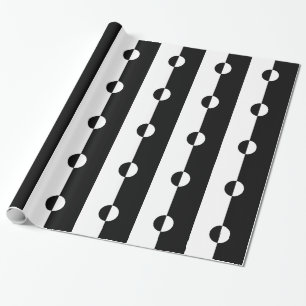 Papier Cadeau Harmonie noire et blanche