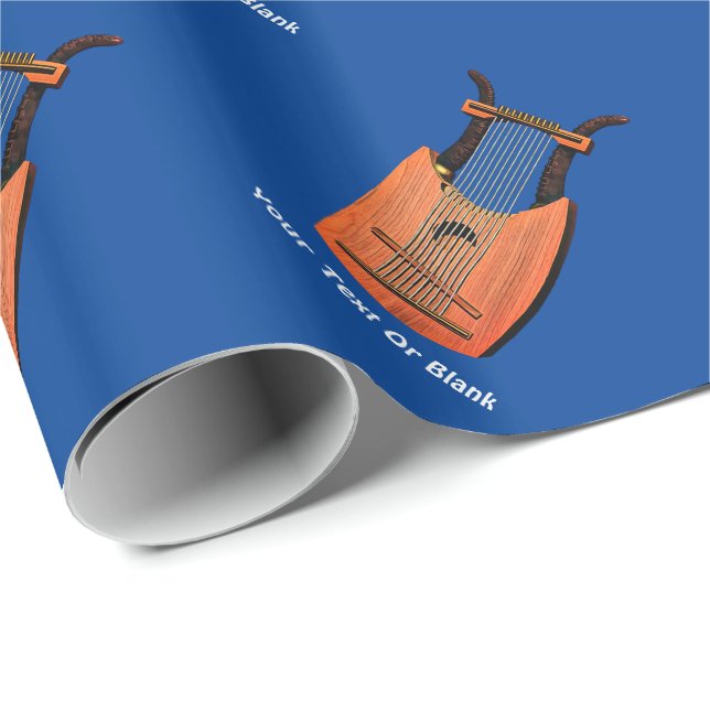 Papier Cadeau Harpe du roi David (Coin rond)