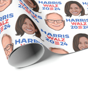 Papier Cadeau Harris Walz 2024