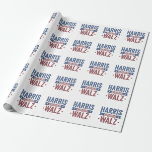 Papier Cadeau Harris Walz 2024 Election Kamala Tim Waltz America