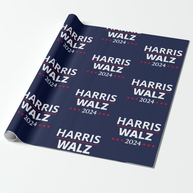 Papier Cadeau Harris Walz Election 2024 III (Déroulé)