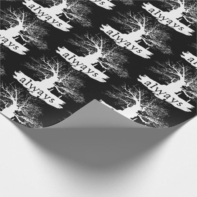 Papier Cadeau Harry Potter | Always Quote Silhouette (Coin)