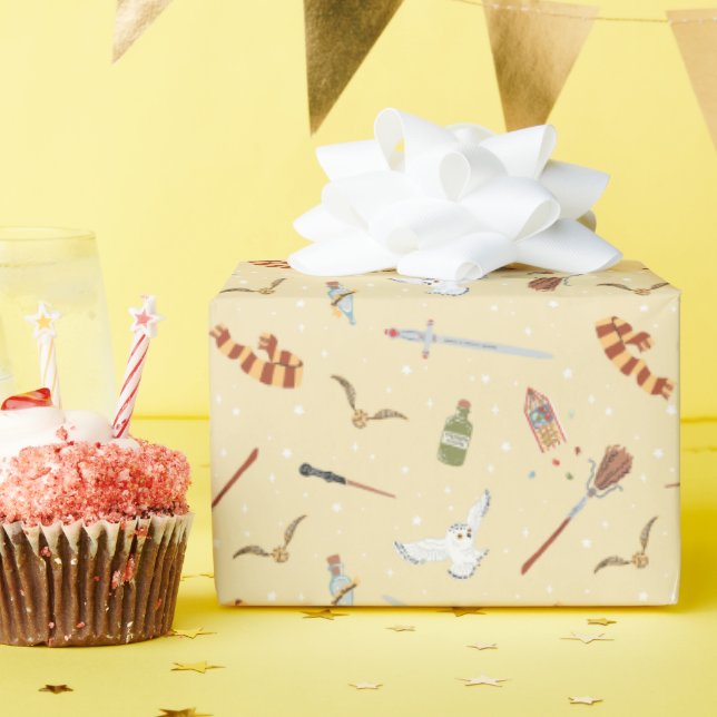 Papier Cadeau Harry Potter Cartoon Pattern (Fête d'anniversaire)