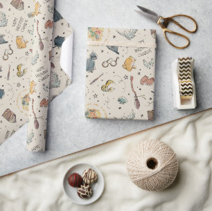 Papier Cadeau Harry Potter Icônes Motif - Anniversaire