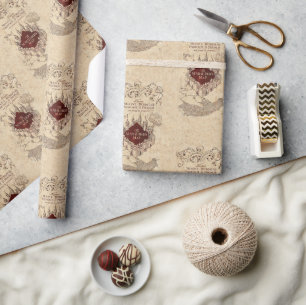 Papier Cadeau Harry Potter Spell   Carte de Marauder