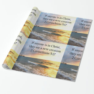 PAPIER CADEAU HAUT 2 CORINTHIENS 5:17 OCEAN PHOTO DESIGN